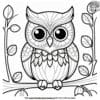 Simple And Fun Easy Owl Coloring Pages: Ideal For Beginners