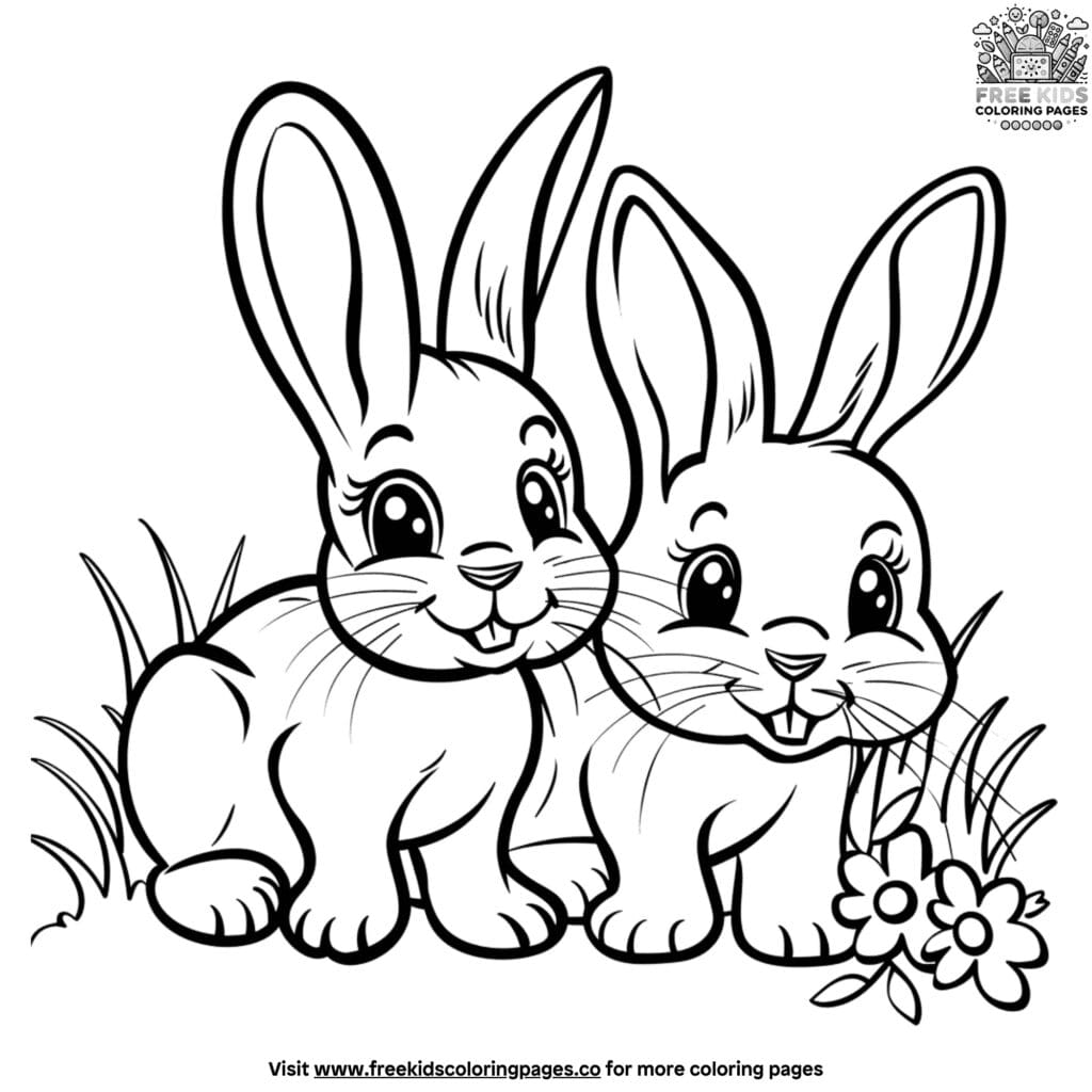 Simple and sweet farm animals coloring pages