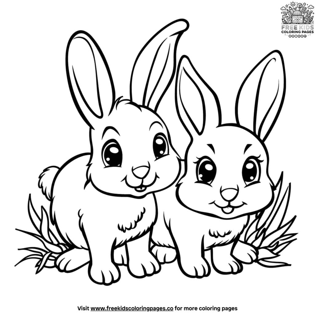 Simple and sweet farm animal coloring pages