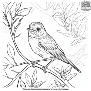 Simple Bird Coloring Pages: Great For Quick Creativity