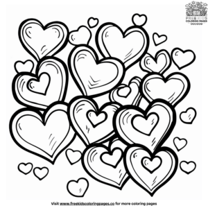 Small Heart Coloring Pages