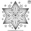 Sparkling Glitter Star Coloring Pages