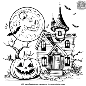 Creepy and Scary Halloween Coloring Pages