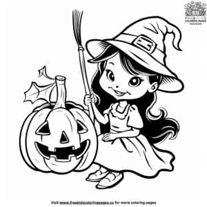 Halloween Witch Coloring Pages