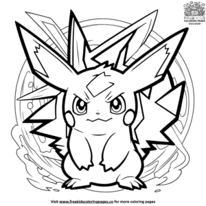 Pokémon power coloring pages