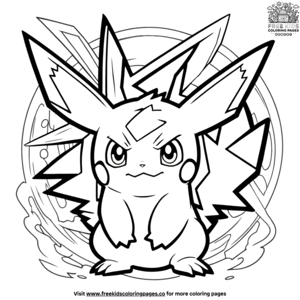 Powerful and Strong Pokémon Coloring Pages