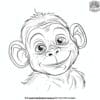 Realistic Monkey Coloring Pages