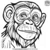 Intricate Realistic Monkey Coloring Pages