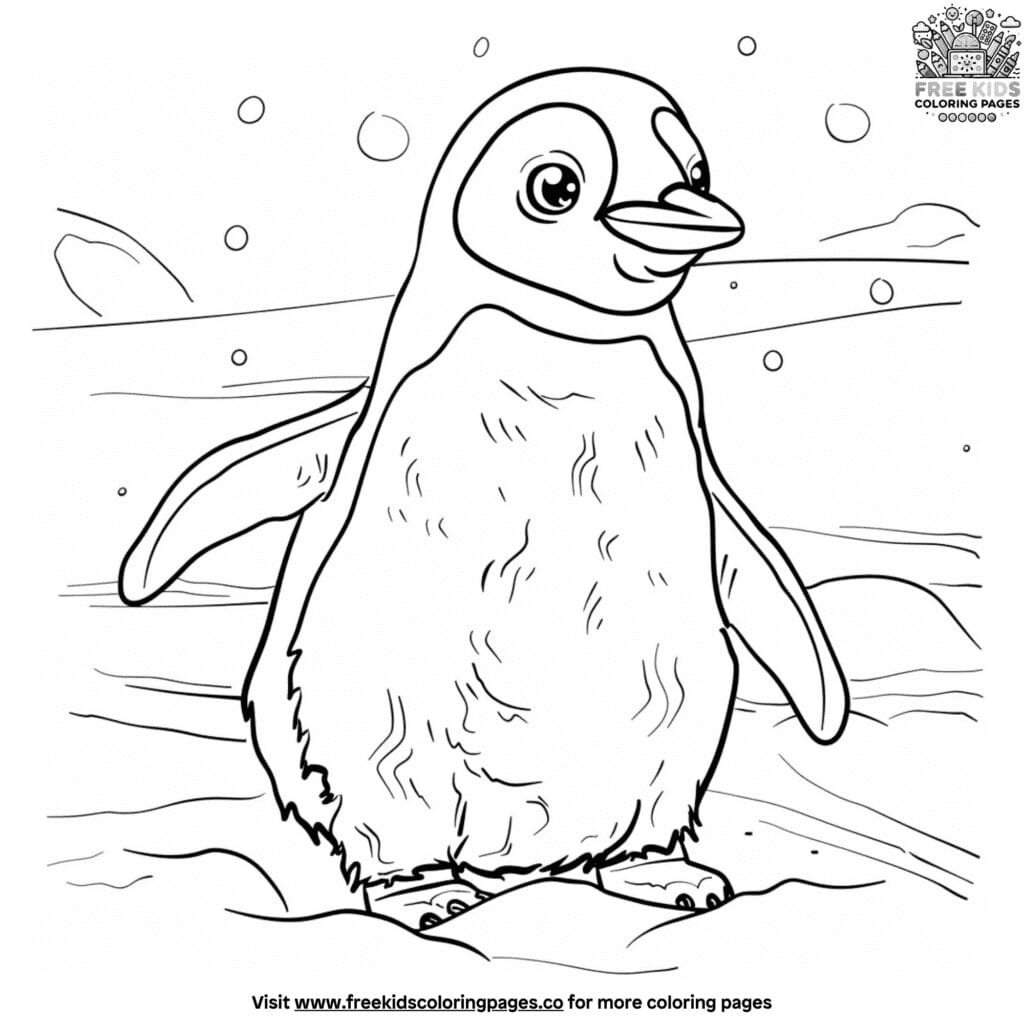 Captivating stunning realistic penguin coloring pages