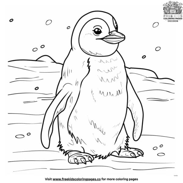 Extraordinary stunning realistic penguin coloring pages