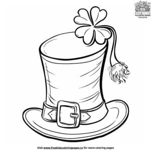 Delightful Leprechaun Hat Coloring Pages