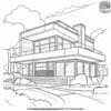 Modern House Coloring Pages