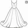 Prom Dress Coloring Pages