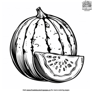 Juicy Summer Fruit Coloring Pages