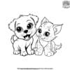 Charming Puppy And Kitten Coloring Pages For Animal Fans