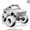 Superhero Monster Truck Coloring Pages