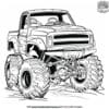 Mighty Monster Truck Coloring Pages