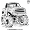 Superhero Monster Truck Coloring Pages
