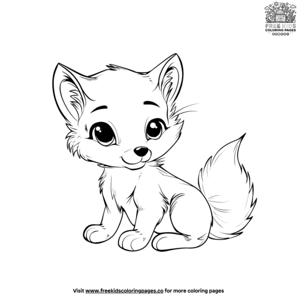 Baby Fox Coloring Pages