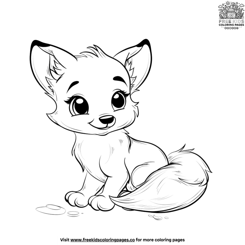 Sweet Baby Fox Coloring Pages: Delight For Little Ones