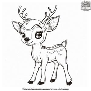 Baby Reindeer Coloring Pages