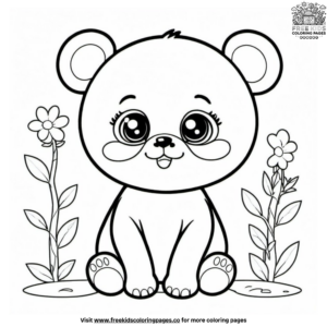 Sweet Panda Bear Coloring Pages