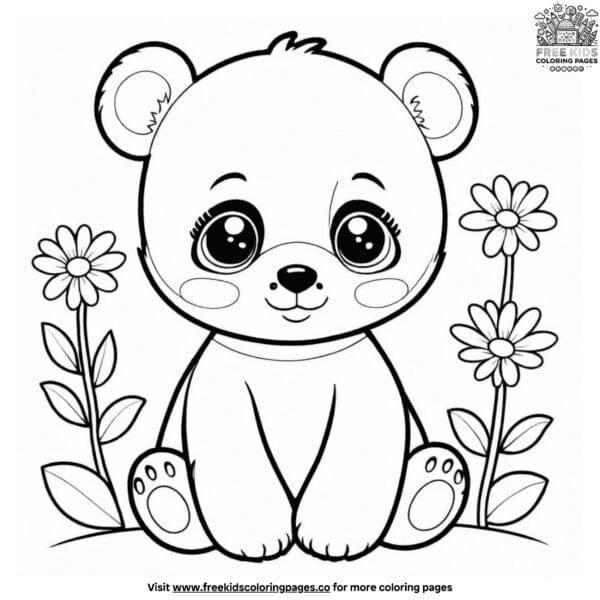 Sweet panda bear coloring pages: lovable and educational