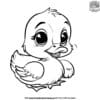 Wobbly Baby Duck Coloring Pages