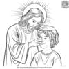 Jesus' Healing Touch Coloring Pages