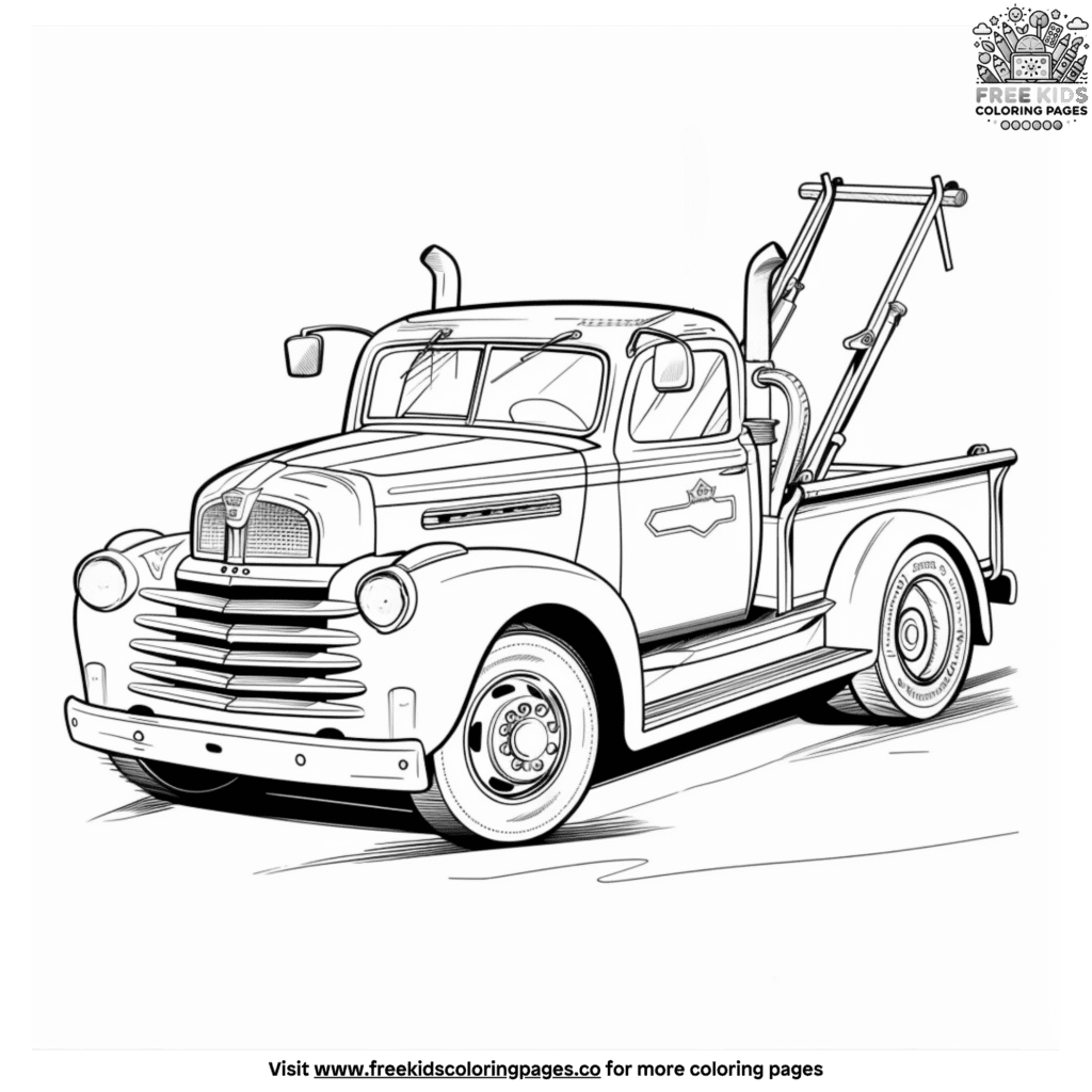 Mighty Tow Truck Coloring Pages