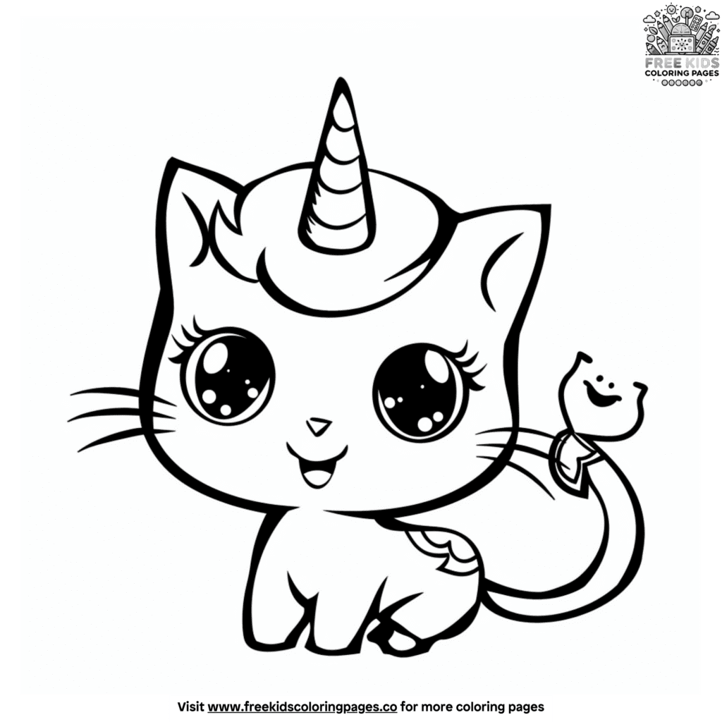 Unicorn Cat Unikitty Coloring Pages
