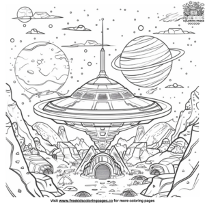 Alien Planet Coloring Pages