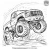 Monster Truck Rally Coloring Pages