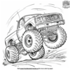 Monster Truck Rally Coloring Pages