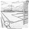 Vibrant Soccer Field Coloring Pages