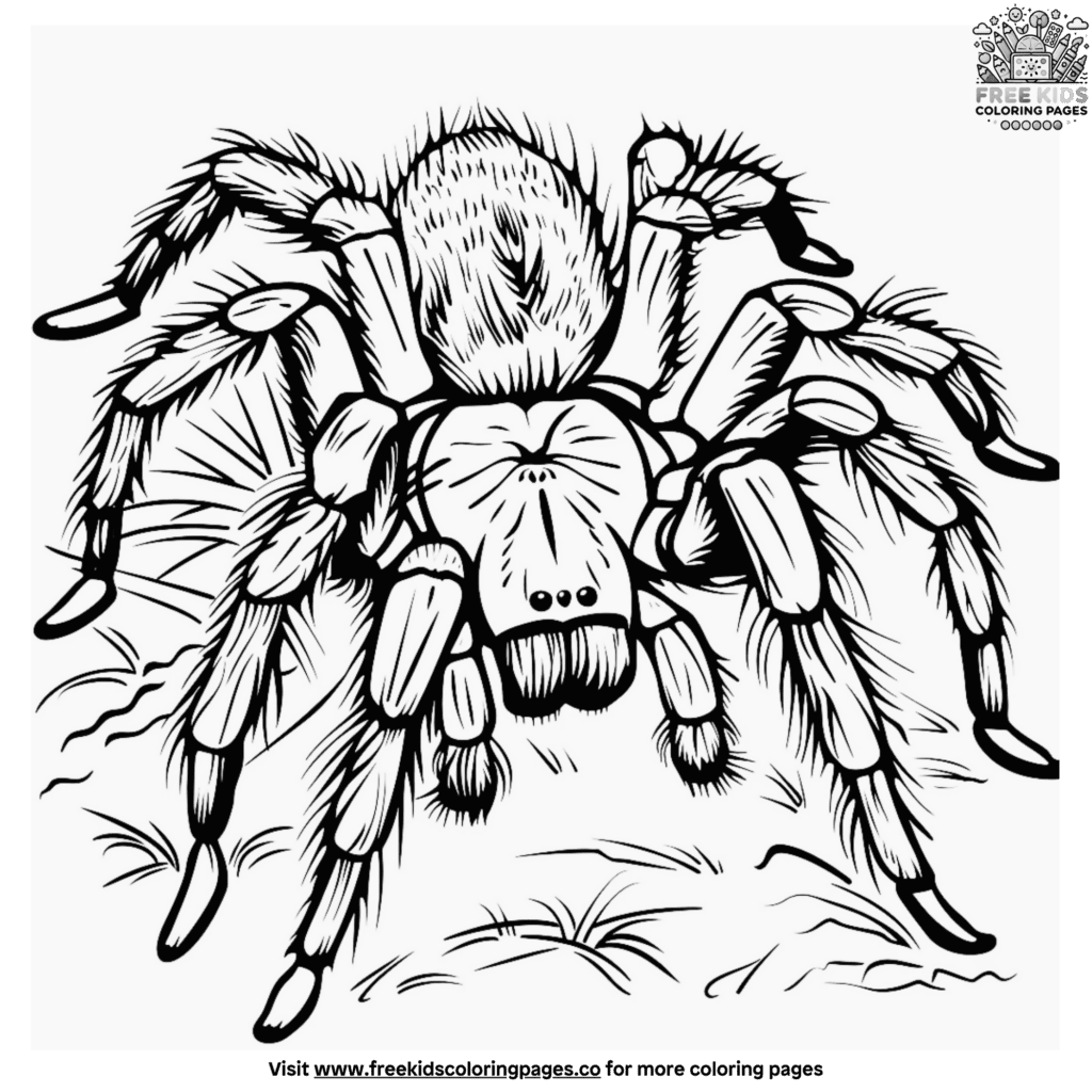 Creepy Spider Coloring Pages
