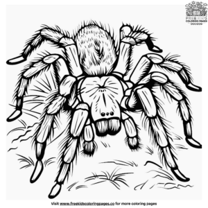 Hairy Spider Coloring Pages