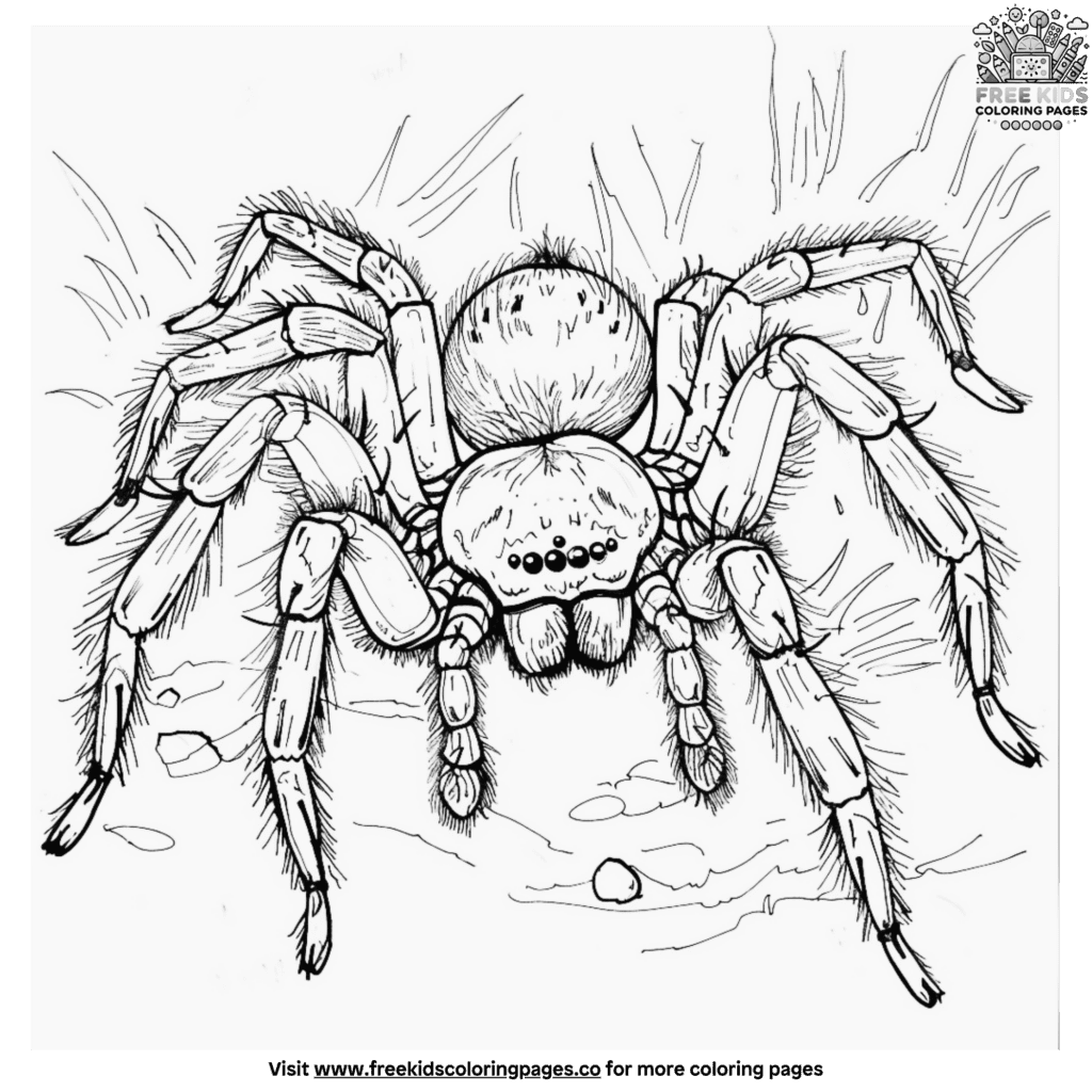 Creepy Spider Coloring Pages