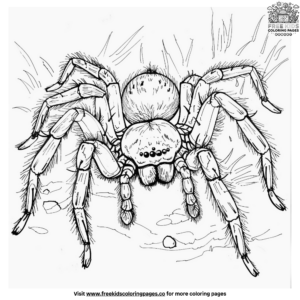 Coloring Pages Featuring Fascinating Spiders
