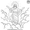 Vivid Jesus Resurrection Coloring Pages