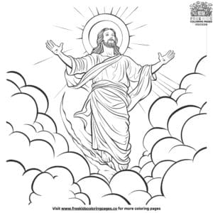 Vivid Jesus Resurrection Coloring Pages