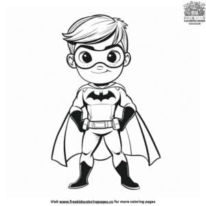 Lively Superhero Boy Coloring Pages