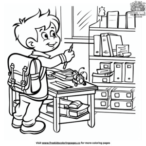 Playful welcome back to school coloring pages