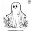 Ghost With Hands Out Coloring Pages