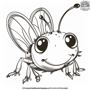 Cartoon Bug Coloring Pages