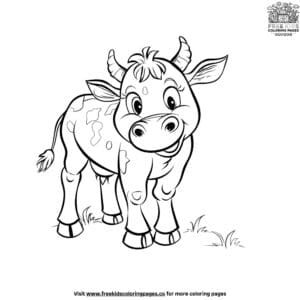 Fun Cartoon Cow Coloring Pages For Endless Fun