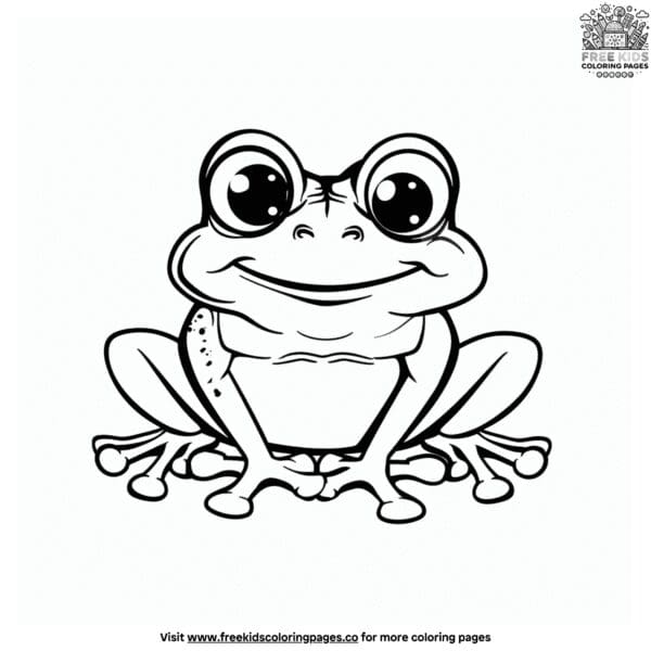 Whimsical cartoon frog coloring pages for endless joy