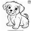 Cartoon Puppy Coloring Pages