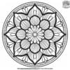 Interesting Floral Mandala Coloring Pages