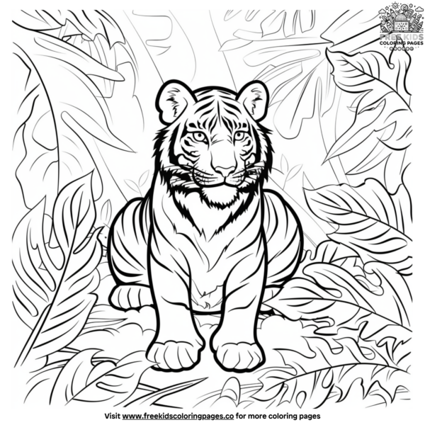 White Tiger Coloring Pages